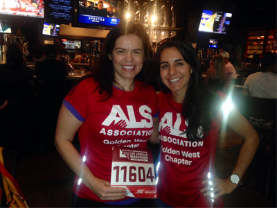 Lourdes Serrano and Bianca at Yard House for LA Marathon