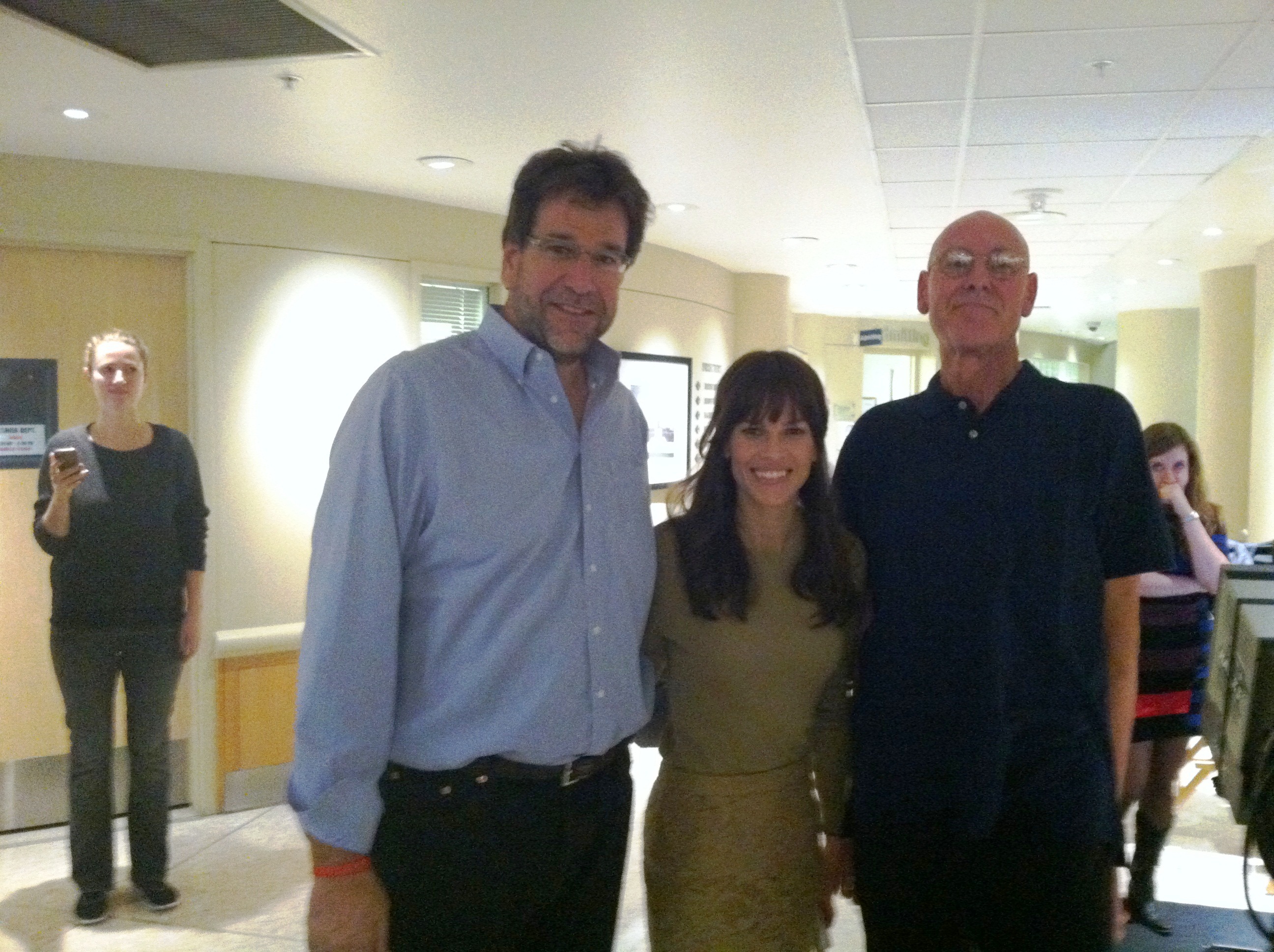 Hillary Swank with Fred Fisher and Matt Chaney
