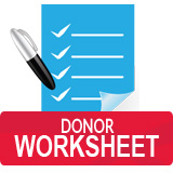 Donor Worksheet Button
