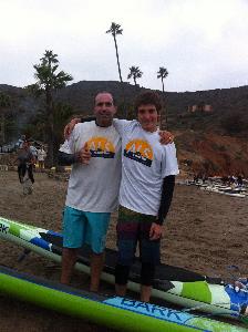 Tom and Cole at the 2013 Rock2Rock at the starting line